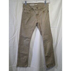 Signature by Levi Strauss Skinny Jeans Boys Size 10 Reg Khaki Stretch